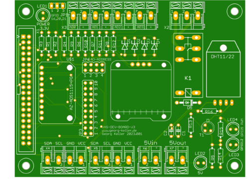 Neues Raspi-Dev-Board unterwegs