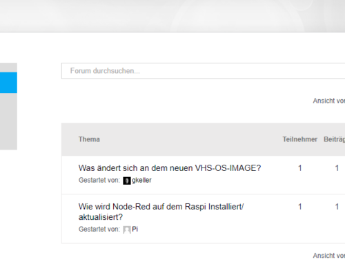 Forum für Raspberry Pi