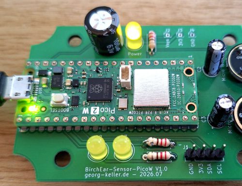 µC Projekte: BirchEar Sensor mit Raspberry Pico Teil V